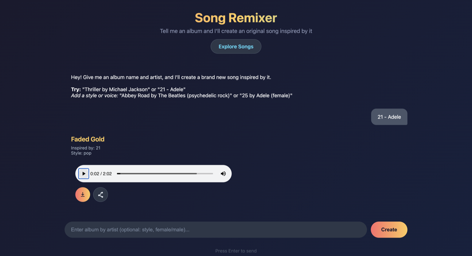 Song Remixer preview